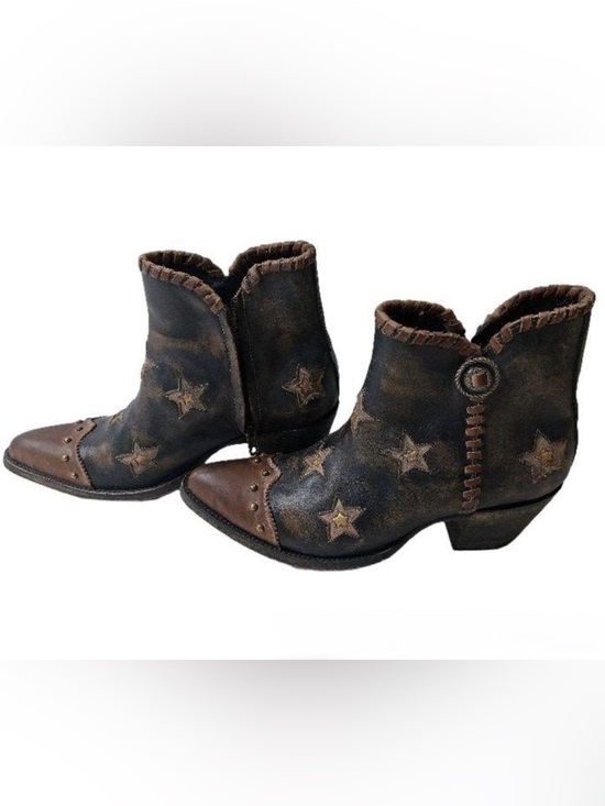 Old Gringo Shoes - Old Gringo Glamis Distressed Leather Ankle Star Boots - Size 8